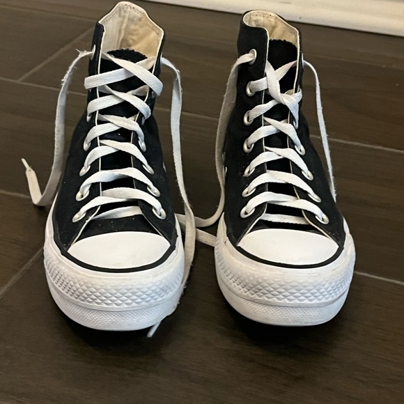 Converse Chuck Taylor All Star Platform Canvas - color Black - Picture 2 of 7